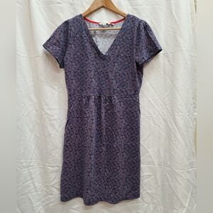 Boden Penelope Jersey Dress Blue Red Size 10 P